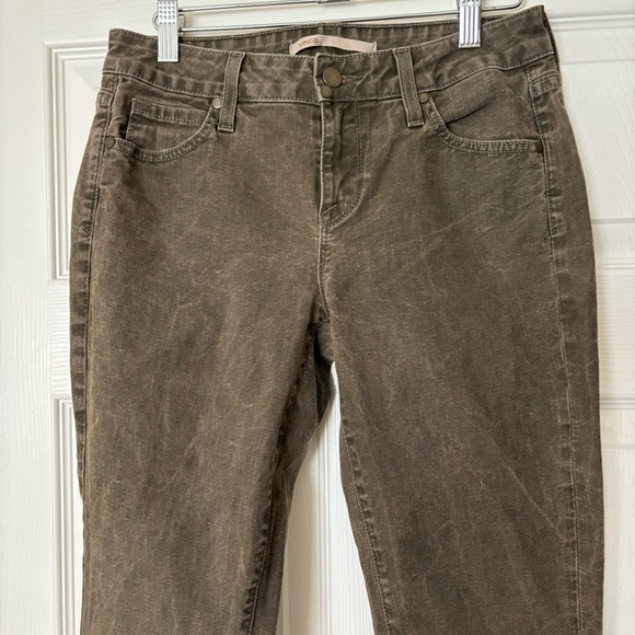 Vince Crop Skinny Ankle Jean Olive Green Size 27 - Picture 8 of 15